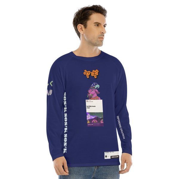 Men's Long Sleeve COOL "BAD BILLY GOATS #1201" (DARK BLUE)
