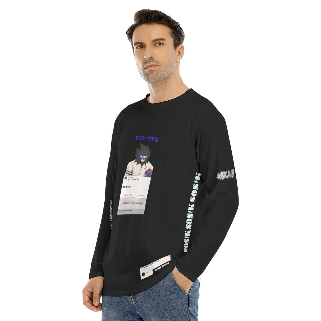 Men's Long Sleeve MOST VALUABLE LIONS COOL "ALL-STAR #618" (BLACK)