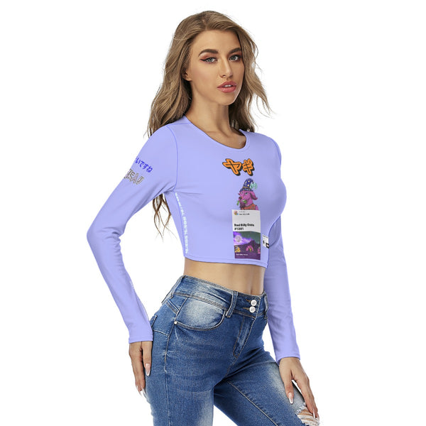 Women's Crop Top GOAT "BAD BILLY GOATS #1201" (PURPLE)