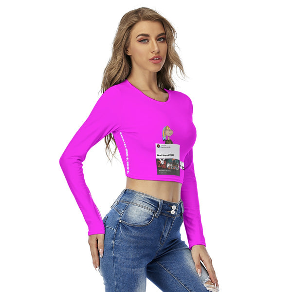 Women's Crop Top "MAD HARE #2652" (PINK)