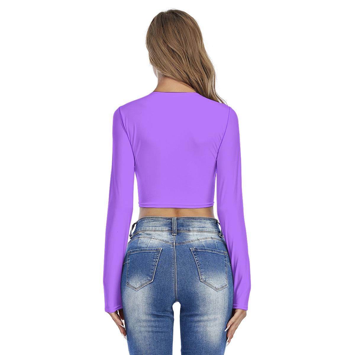 Women's Crop Top "MAD HARE #2652" (PURPLE)