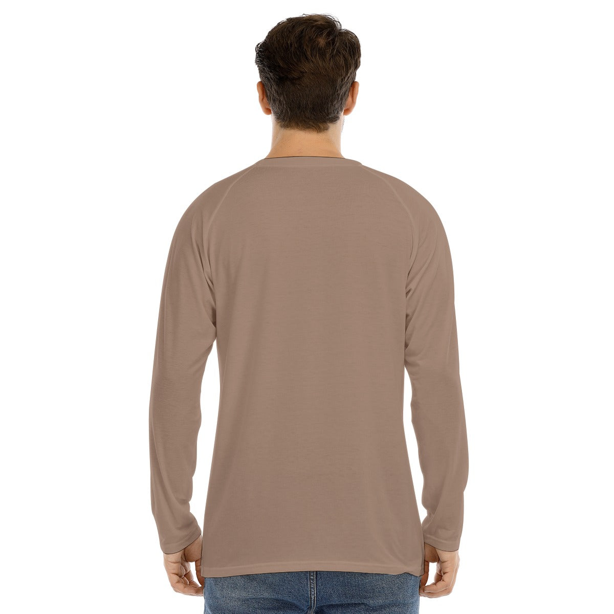 Men's Long Sleeve "MAD HARE #2652" (BROWN)