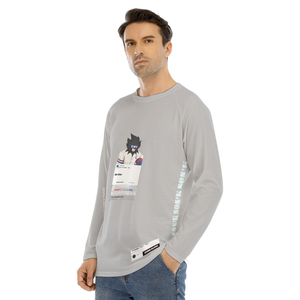 Men's Long Sleeve MOST VALUABLE LIONS "ALL-STAR #618" (LIGHT GRAY)