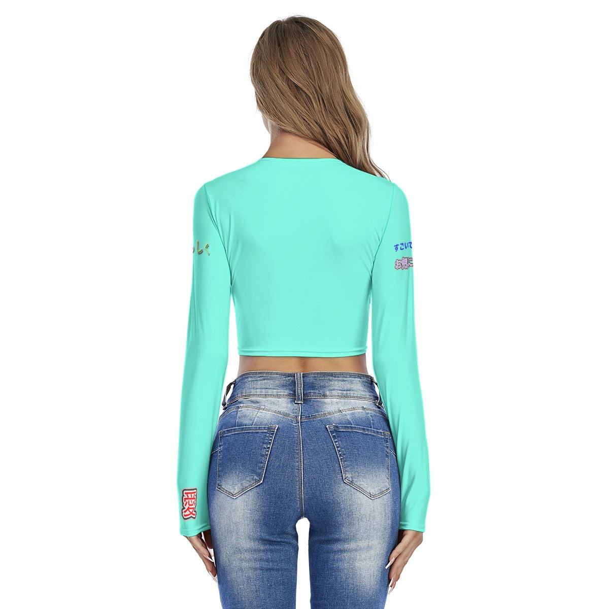 Women's Crop Top GOAT "BAD BILLY GOATS #1201" (BLUE)