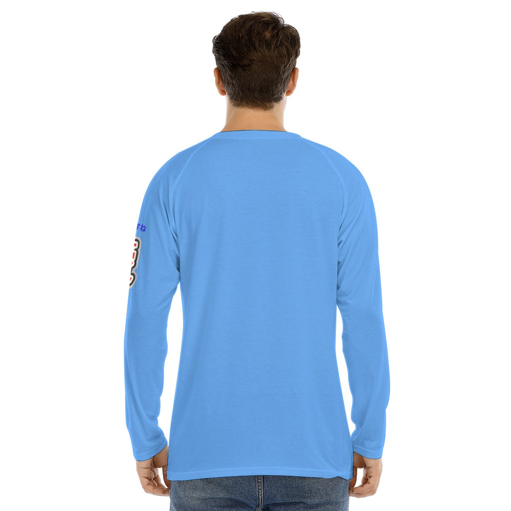 Men's Long Sleeve COOL "BAD BILLY GOATS #1201" (LIGHT BLUE)