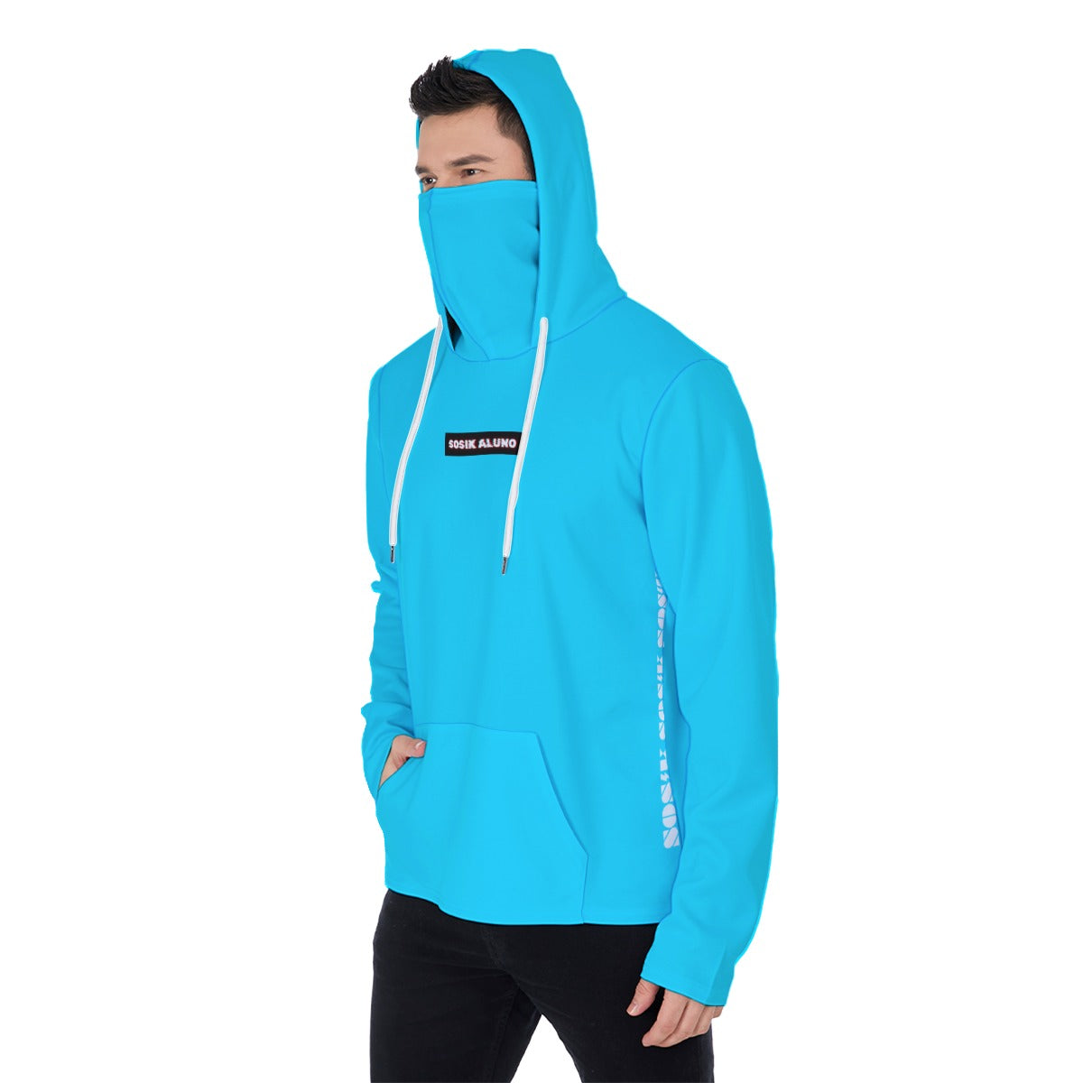 Men's  Hoodie With Mask (SKY BLUE)