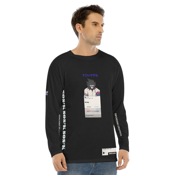 Men's Long Sleeve MOST VALUABLE LIONS COOL "ALL-STAR #618" (BLACK)