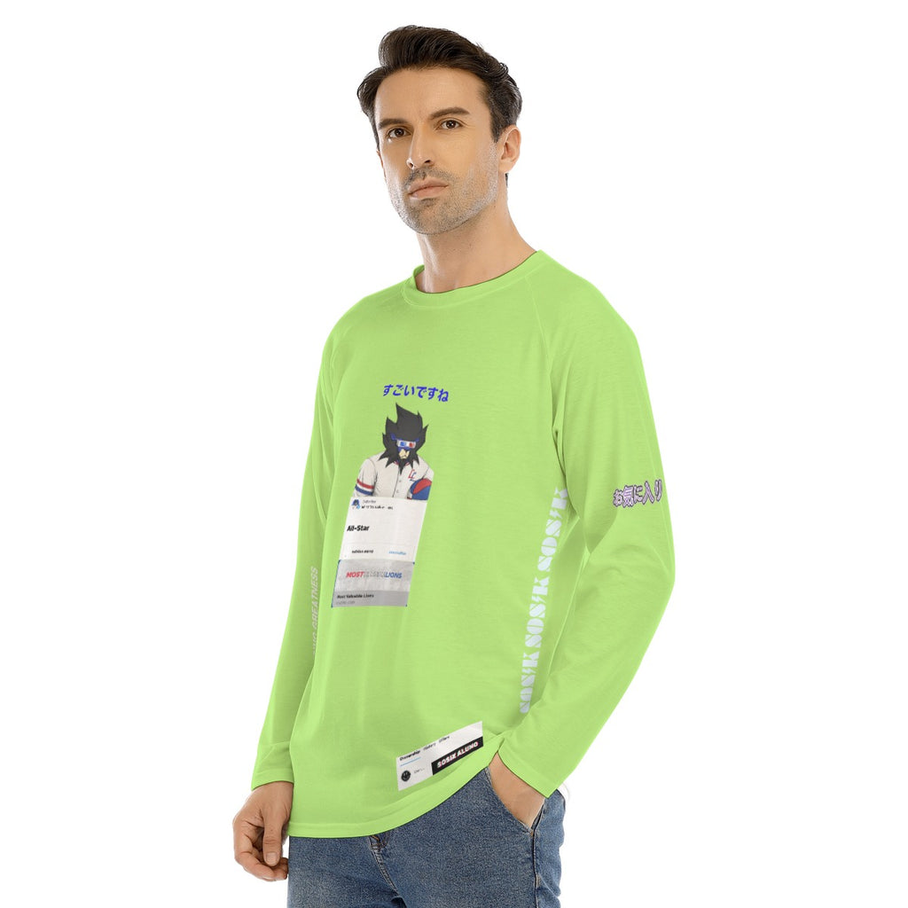 Men's Long Sleeve MOST VALUABLE LIONS COOL "ALL-STAR #618" (GREEN)