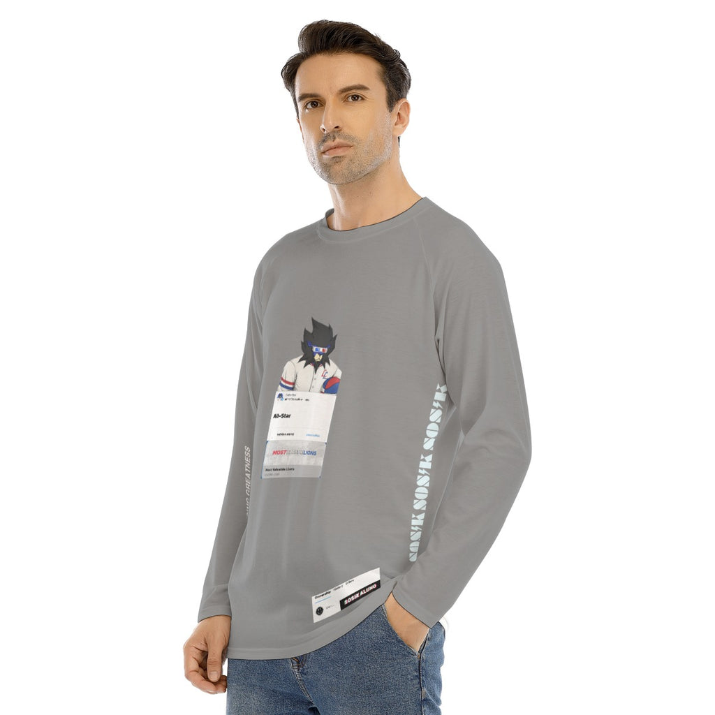 Men's Long Sleeve MOST VALUABLE LIONS "ALL-STAR #618" (GRAY)