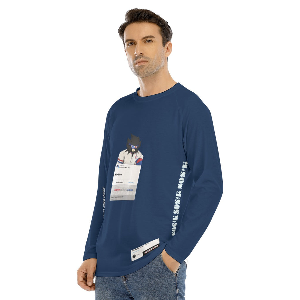 Men's Long Sleeve MOST VALUABLE LIONS "ALL-STAR #618" (DARK BLUE)