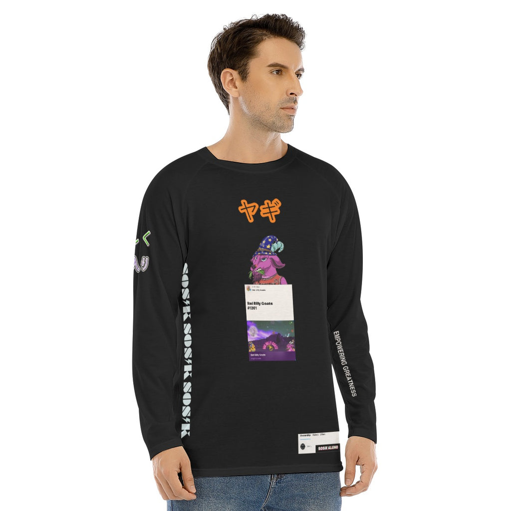 Men's Long Sleeve COOL "BAD BILLY GOATS #1201" (BLACK)