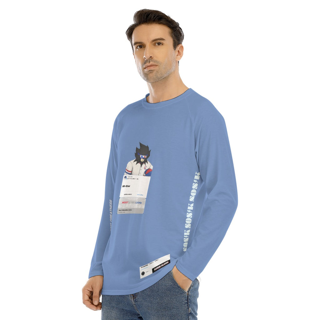 Men's Long Sleeve MOST VALUABLE LIONS "ALL-STAR #618" (LIGHT BLUE)