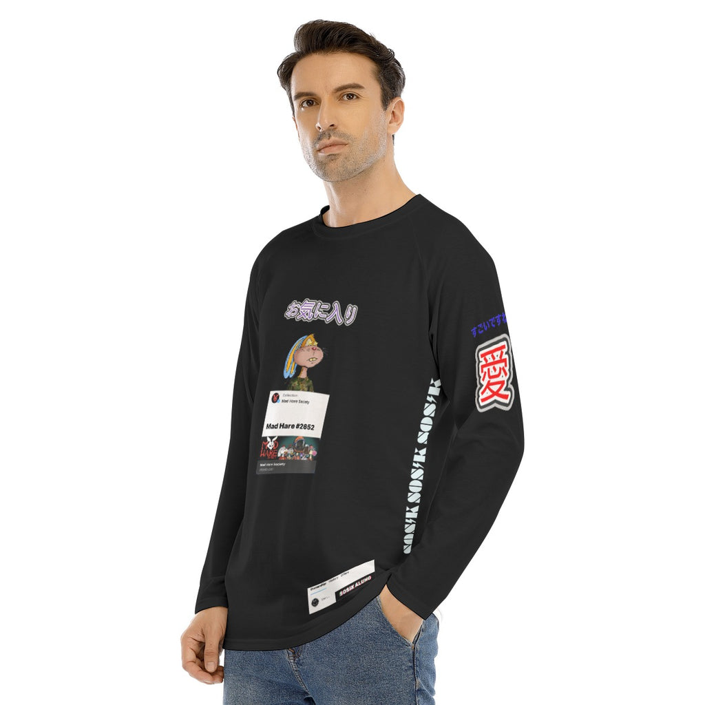 Men's Long Sleeve FAVORITE "MAD HARE #2652" (BLACK)