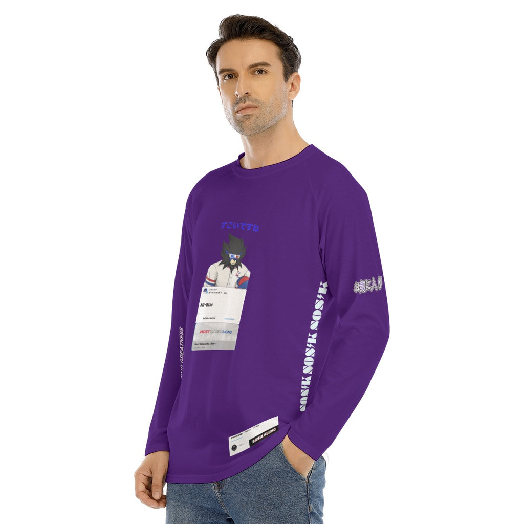 Men's Long Sleeve MOST VALUABLE LIONS COOL "ALL-STAR #618" (PURPLE)