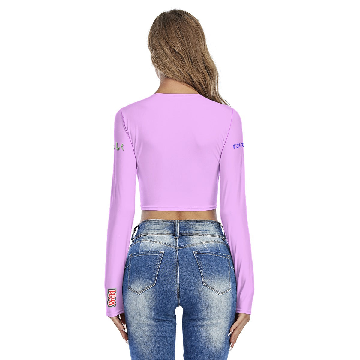 Women's Crop Top FAVORITE "MAD HARE #2652" (PINK)