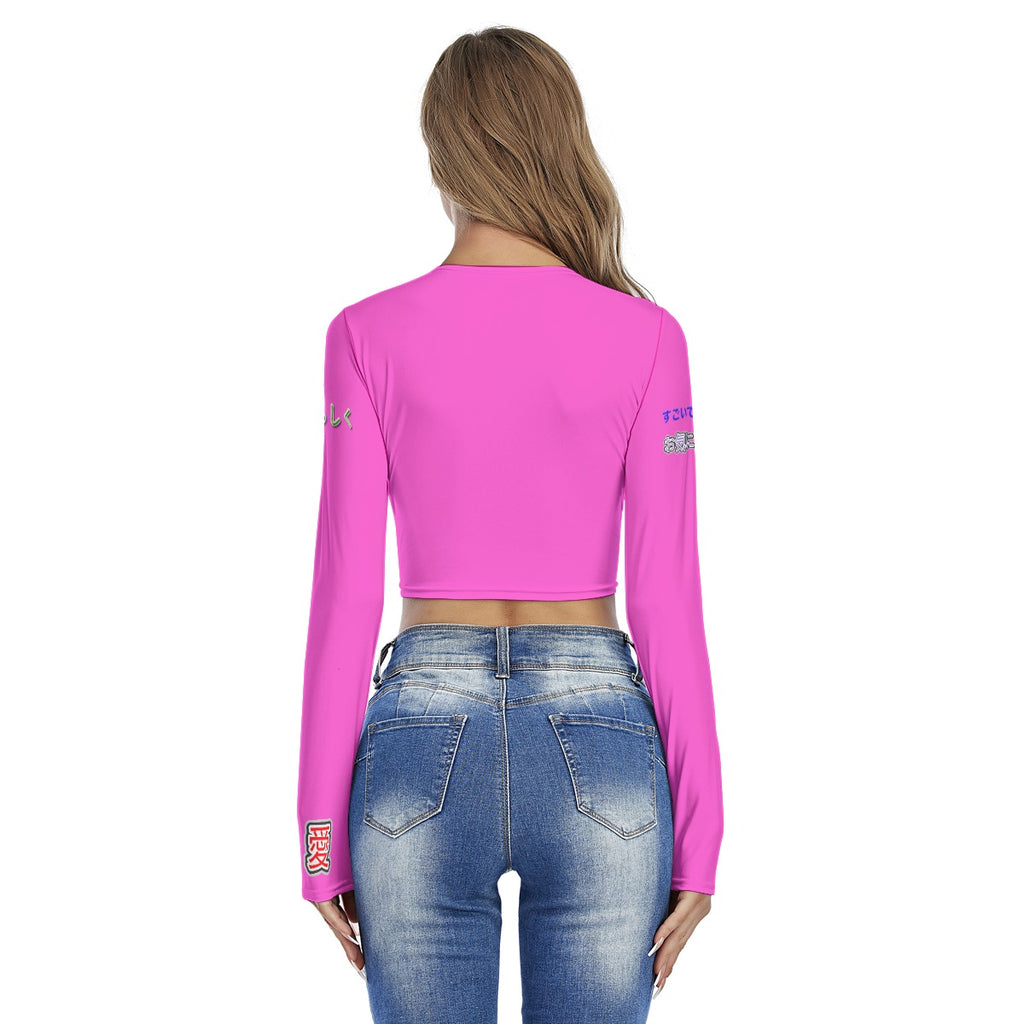 Women's Crop Top GOAT "BAD BILLY GOATS #1201" (PINK)