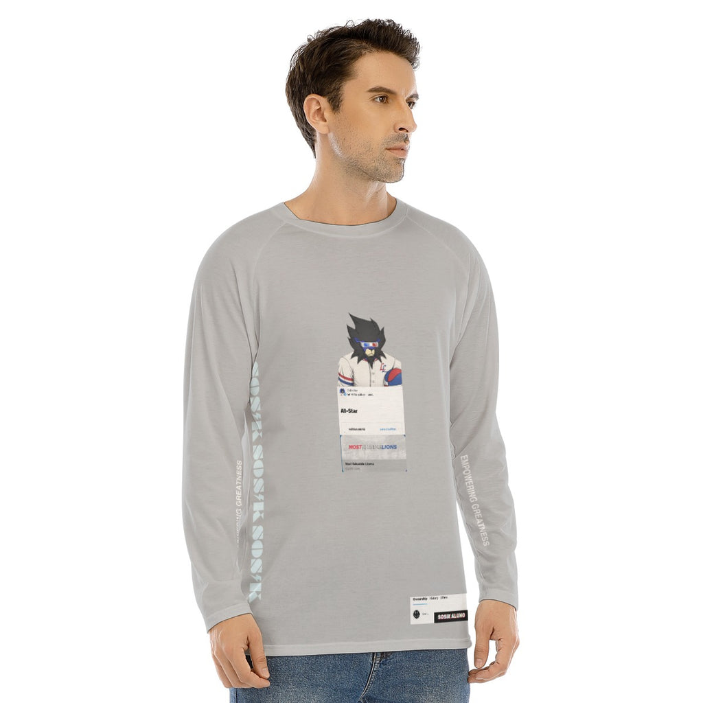 Men's Long Sleeve MOST VALUABLE LIONS "ALL-STAR #618" (LIGHT GRAY)
