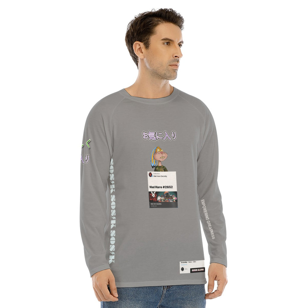 Men's Long Sleeve FAVORITE "MAD HARE #2652" (DARK GRAY)