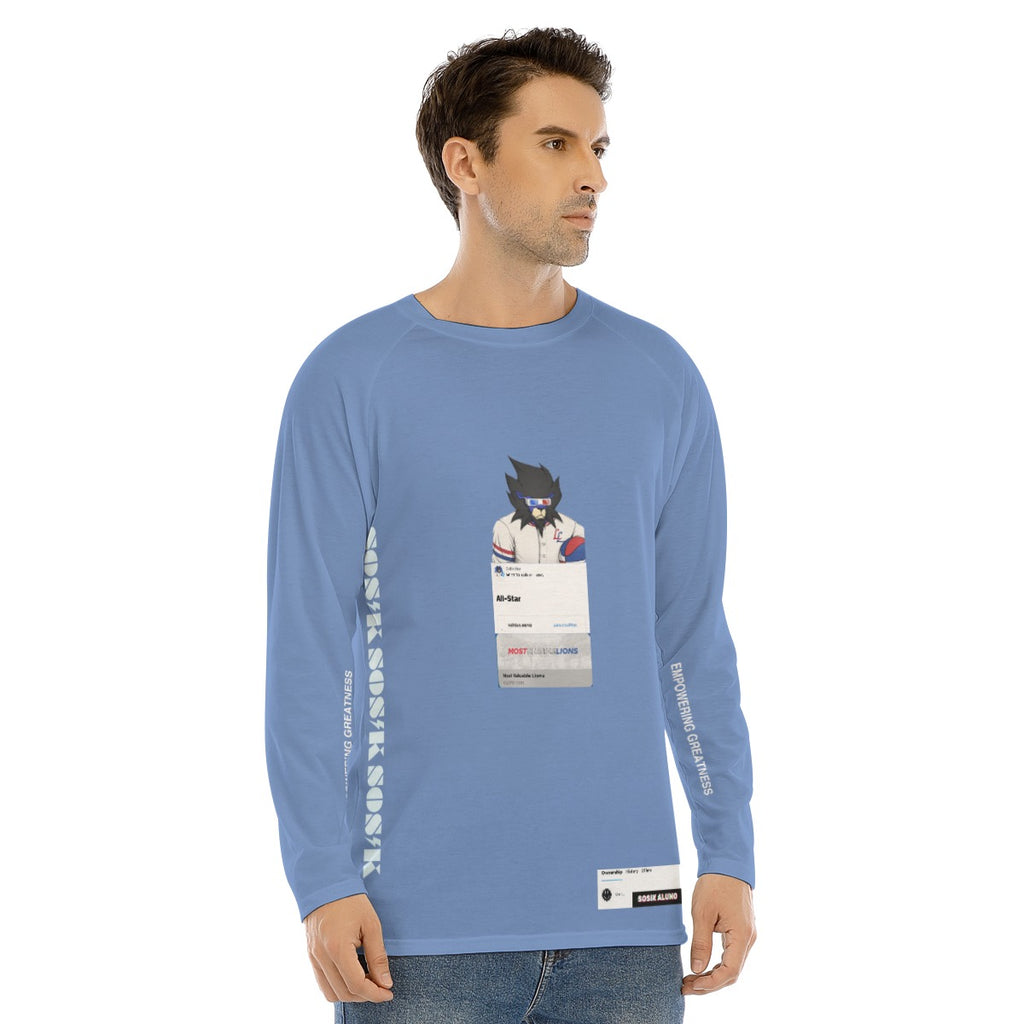 Men's Long Sleeve MOST VALUABLE LIONS "ALL-STAR #618" (LIGHT BLUE)