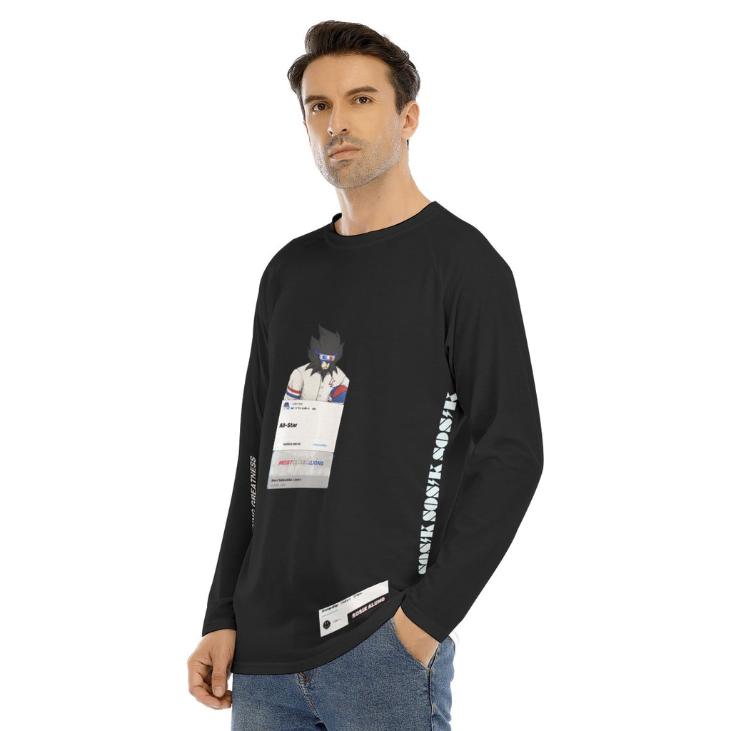 Men's Long Sleeve MOST VALUABLE LIONS "ALL-STAR #618" (BLACK)