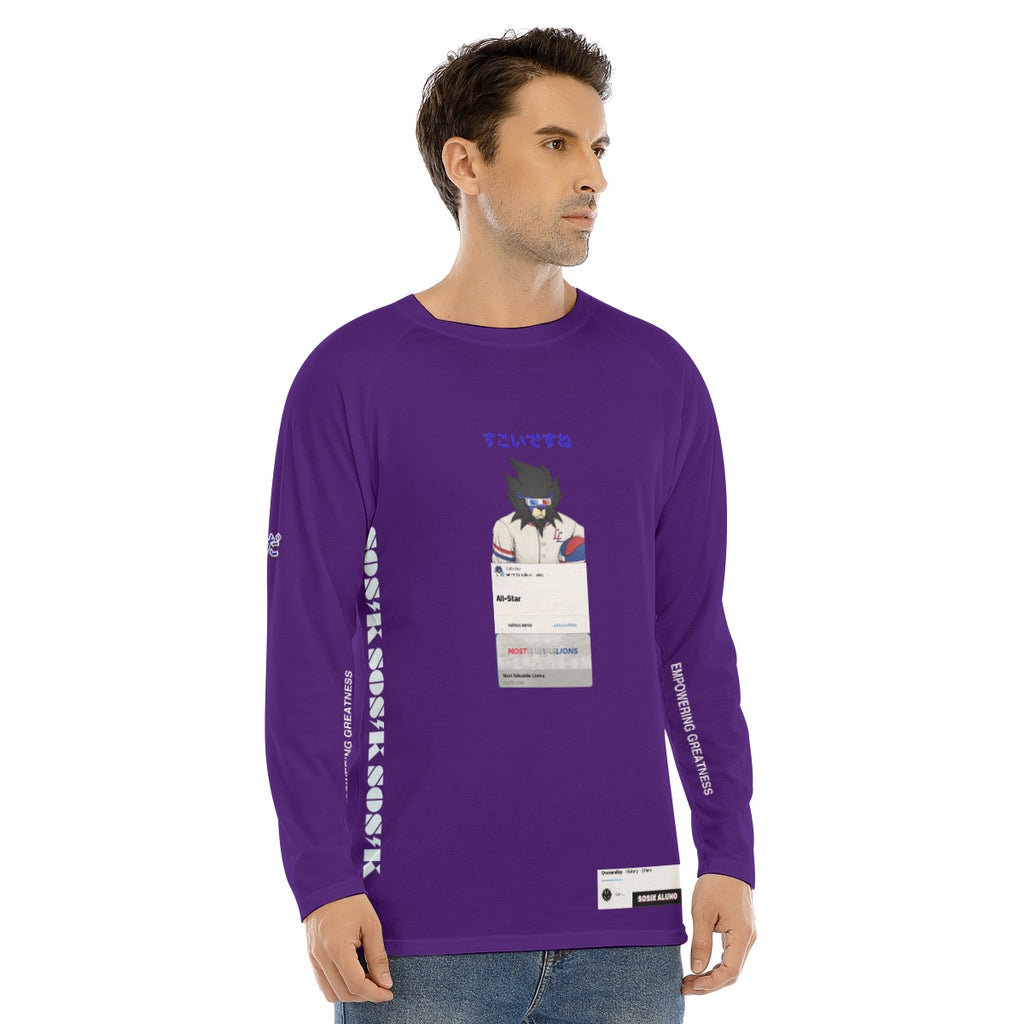 Men's Long Sleeve MOST VALUABLE LIONS COOL "ALL-STAR #618" (PURPLE)