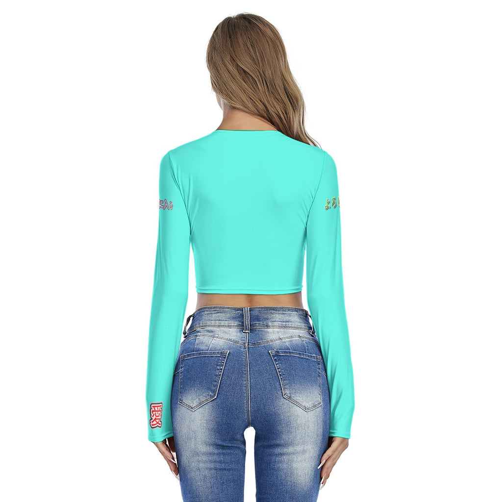 Women's Crop Top MOST VALUABLE LIONS COOL "ALL-STAR #618" (BLUE)