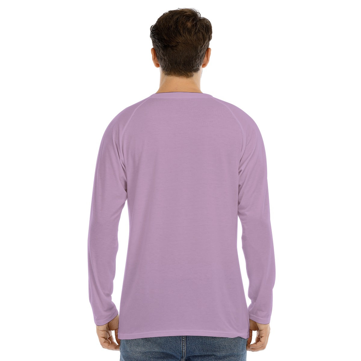 Men's Long Sleeve T-shirt "BAD BILLY GOATS #1201" (Light PURPLE)