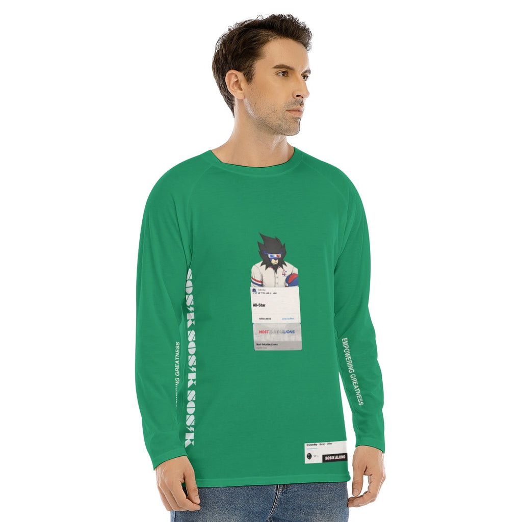 Men's Long Sleeve MOST VALUABLE LIONS "ALL-STAR #618" (GREEN)