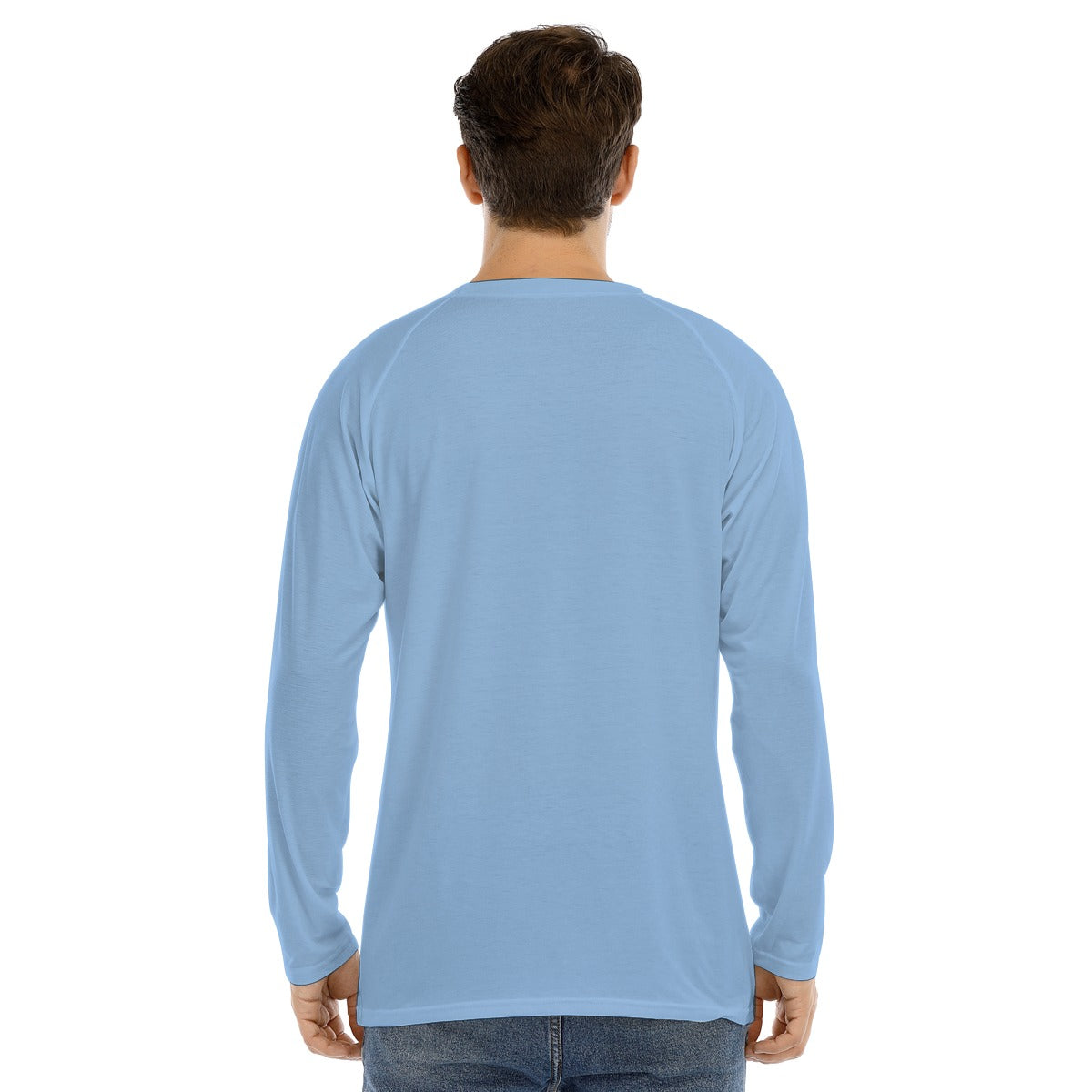 Men's Long Sleeve "MAD HARE #2652" (LIGHT BLUE)