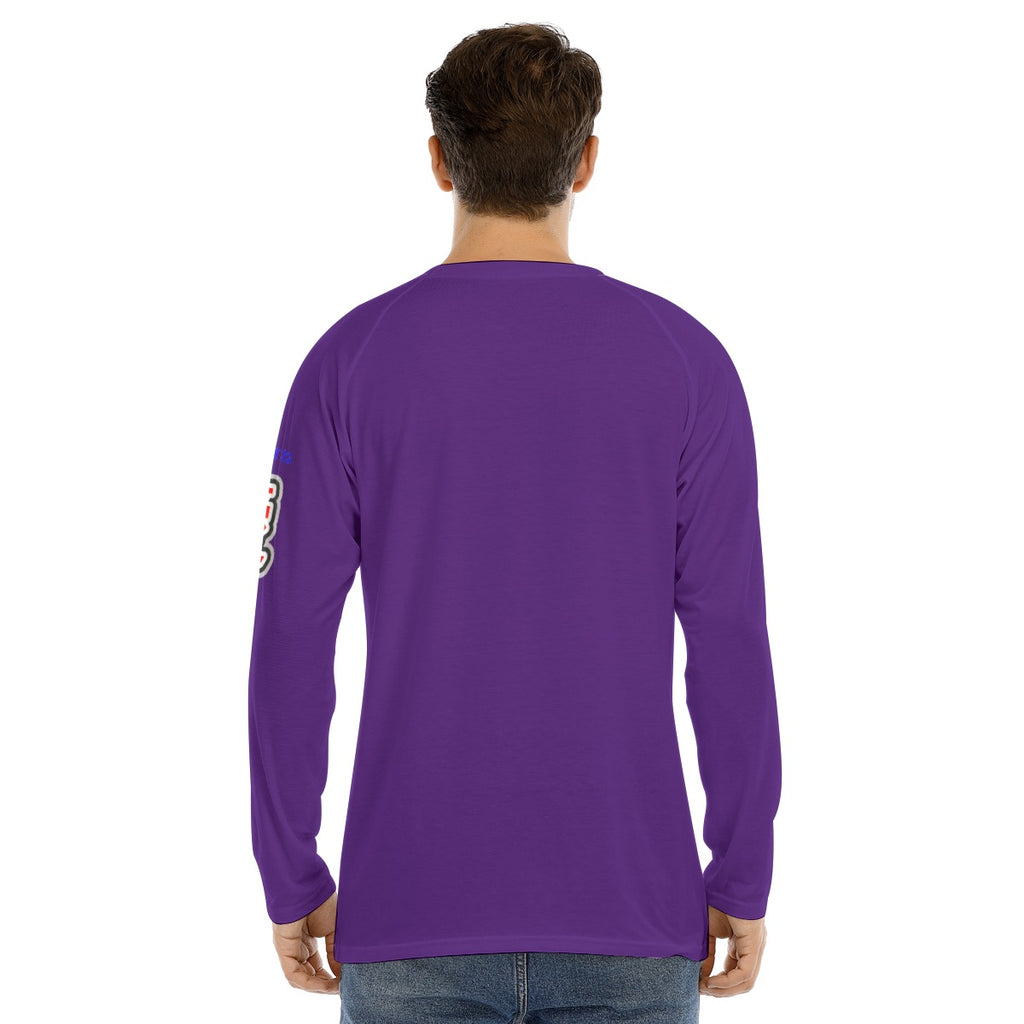 Men's Long Sleeve COOL "BAD BILLY GOATS #1201" (DARK PURPLE)
