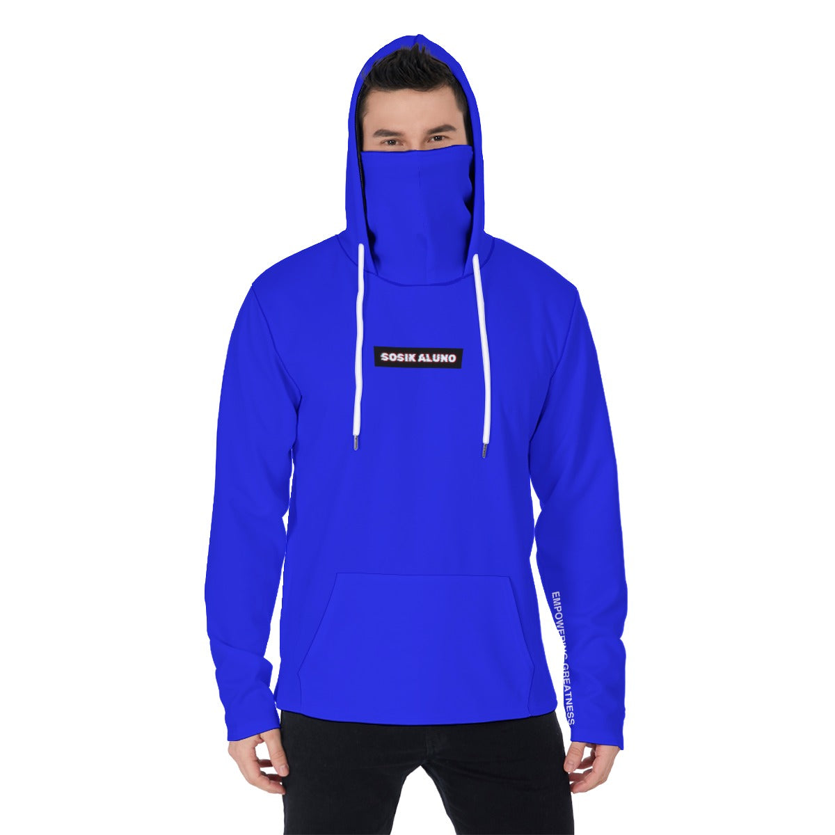Men's Hoodie With Mask (BLUE)