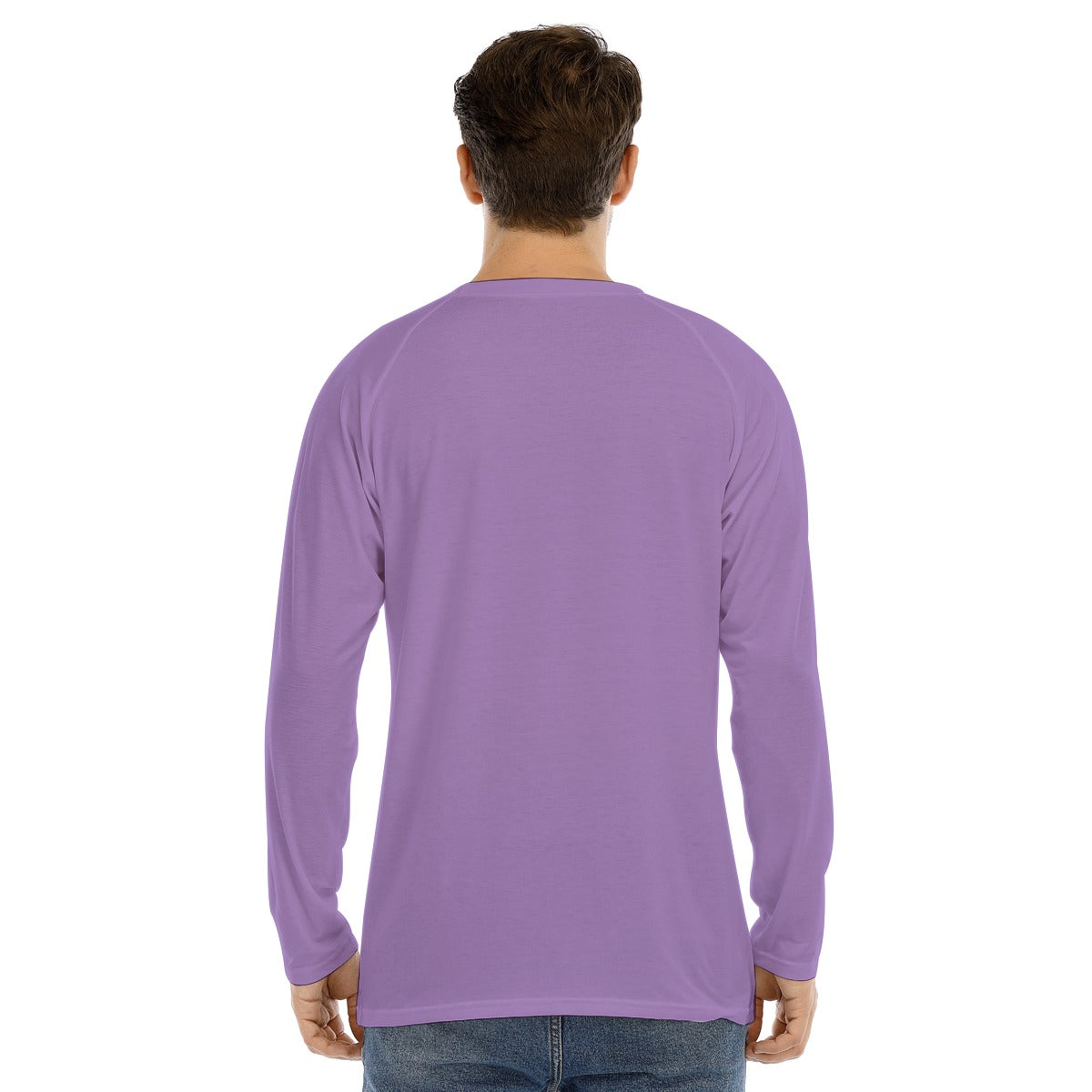 Men's Long Sleeve "MAD HARE #2652" (LIGHT PURPLE)