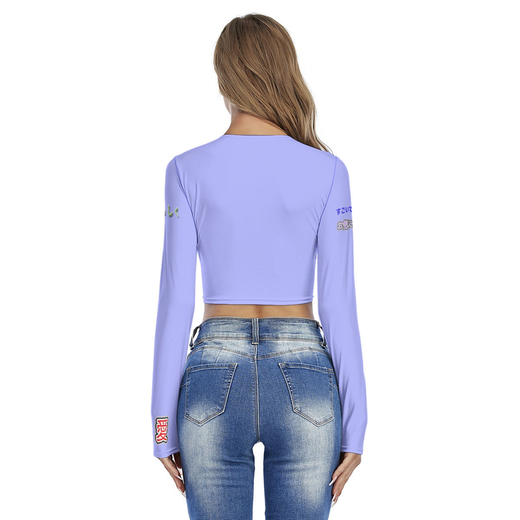 Women's Crop Top GOAT "BAD BILLY GOATS #1201" (PURPLE)