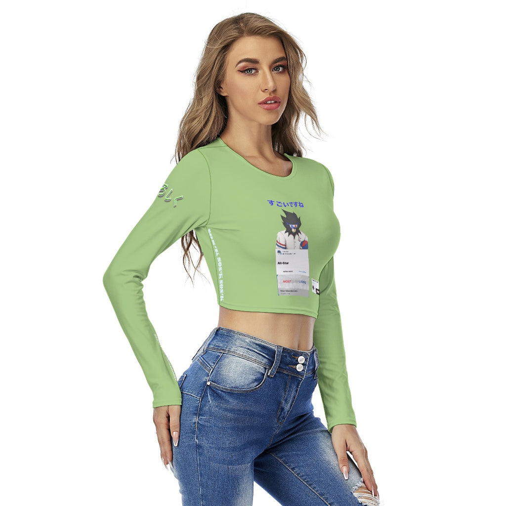 Women's Crop Top MOST VALUABLE LIONS COOL "ALL-STAR #618" (GREEN)