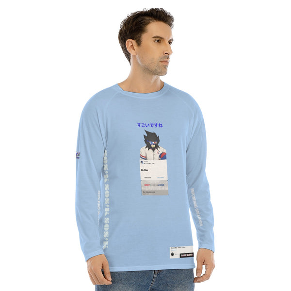 Men's Long Sleeve MOST VALUABLE LIONS COOL "ALL-STAR #618" (LIGHT BLUE)