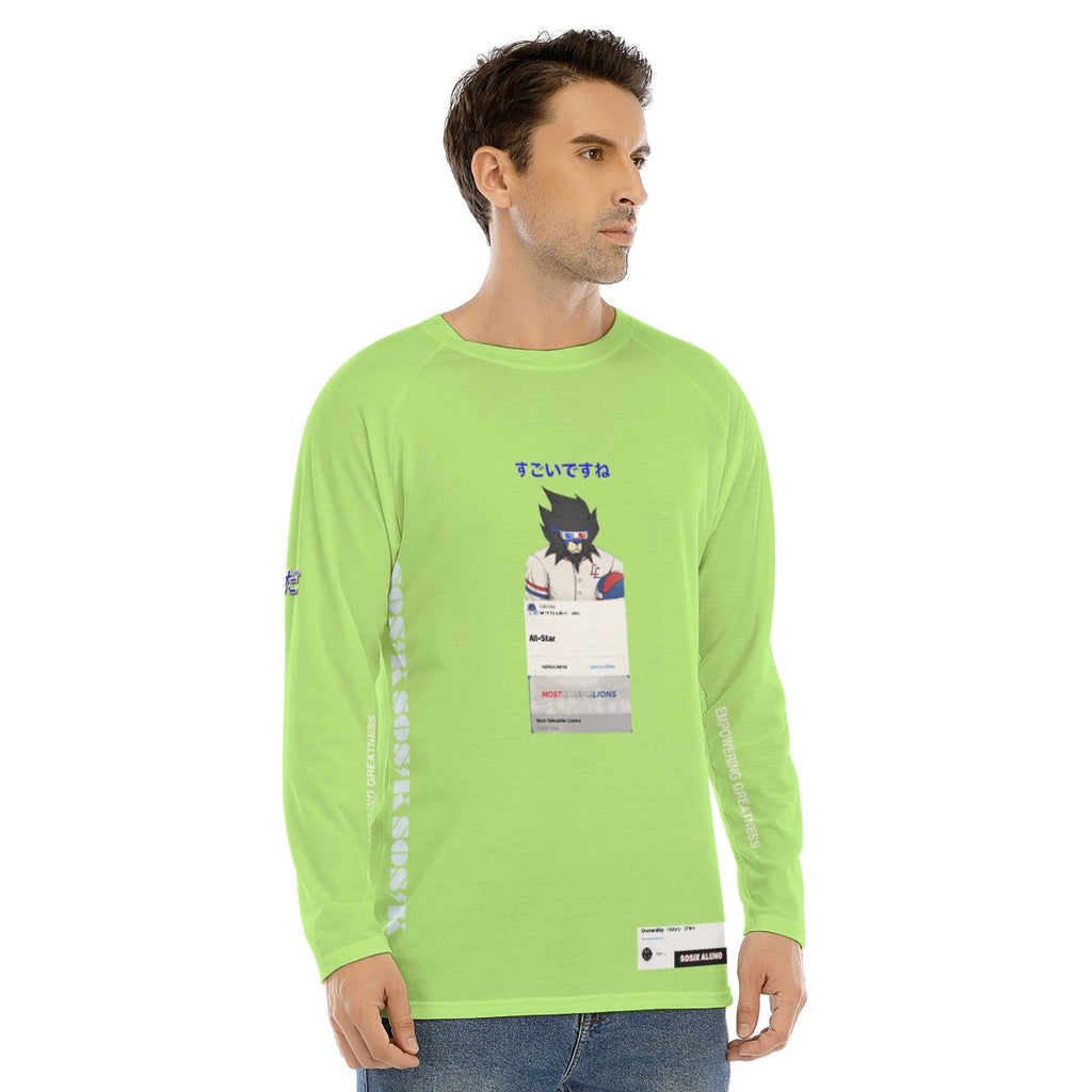 Men's Long Sleeve MOST VALUABLE LIONS COOL "ALL-STAR #618" (GREEN)