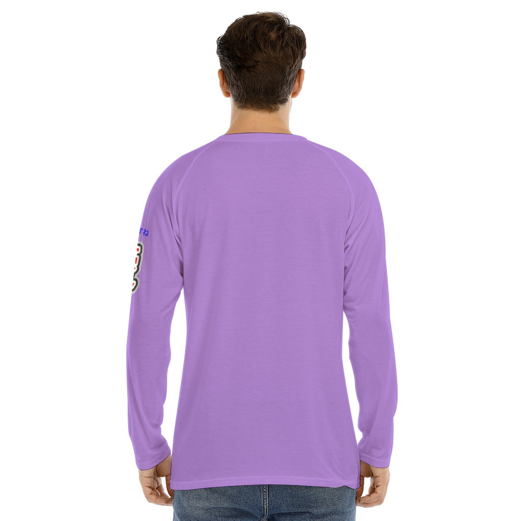 Men's Long Sleeve COOL "BAD BILLY GOATS #1201" ( LIGHT PURPLE)