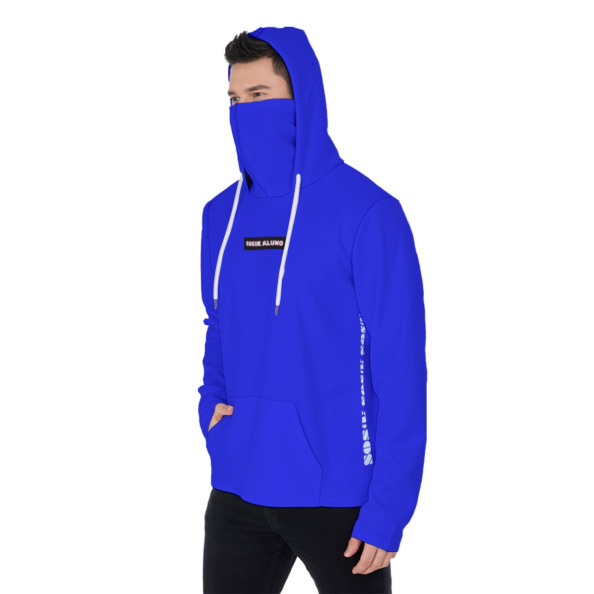 Men's Hoodie With Mask (BLUE)