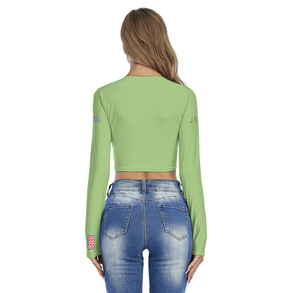 Women's Crop Top MOST VALUABLE LIONS COOL "ALL-STAR #618" (GREEN)